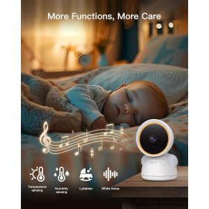 ARENTI Baby Monitor with 2 Cameras, 2K WiFi 6, Night Vision & App