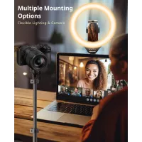 UBeesize Ring Light 12 avec Trépied 62 pour Vidéo, Live Streaming, Compatible Téléphones & Caméras