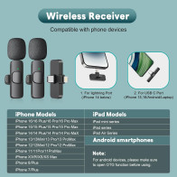 MAYBESTA Wireless Mini Bluetooth Lavalier Mic for iPhone & Android