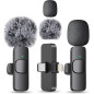 MAYBESTA Wireless Bluetooth Lavalier Microphone for iPhone & Android - Clip-on Mini Mic for YouTube & Podcast