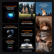 DJI Osmo Pocket 3: 4K/120fps Vlogging Camera with 3-Axis Stabilization