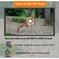 GardePro A3S 64MP Trail Camera - 1296p No Glow Night Vision, 0.1s Trigger