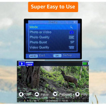 GardePro A3S : Caméra Trail 64MP, Vision Nocturne 100ft