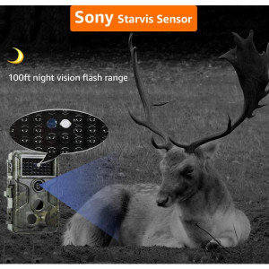 GardePro A3S 64MP Trail Camera - 1296p No Glow Night Vision, 0.1s Trigger