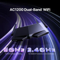 Tenda AC1200 Dual Band WiFi Router with Smart App & Parental Controls