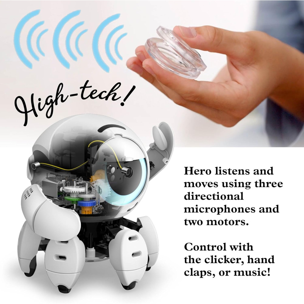 Thames & Kosmos Hero: Sound-Sensing Robot STEM Kit – Build & Learn