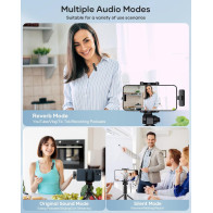 2 Pack Wireless Lavalier Microphones for iPhone, Android & Video Recording