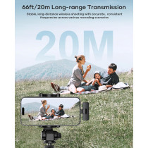 2 Pack Wireless Lavalier Microphones for iPhone, Android & Video Recording