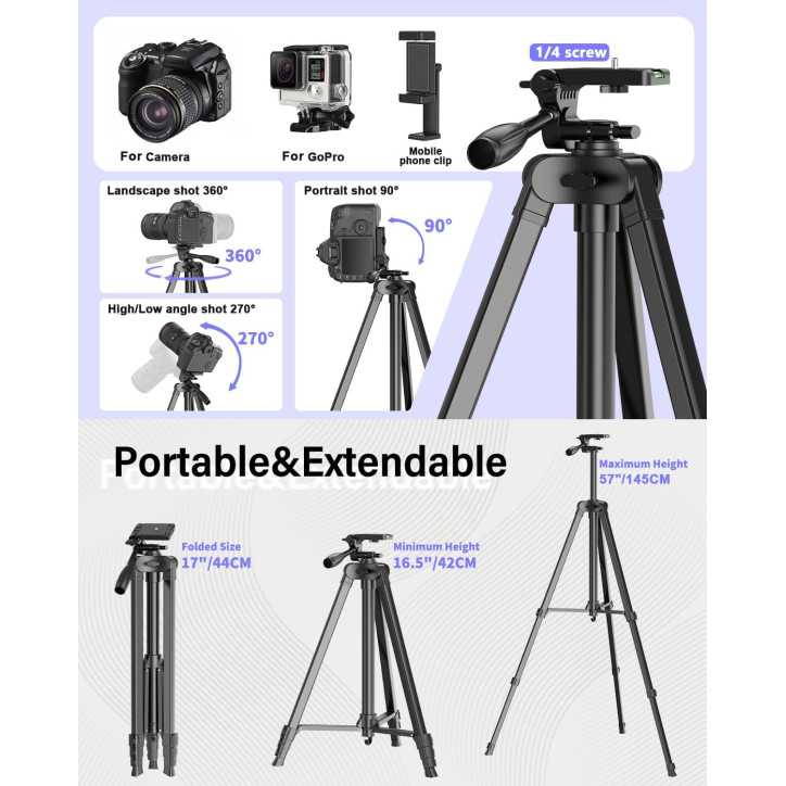 Vlogging Kit for iPhone/Android with Wireless Mic, Tripods, RGB Fill Light – YouTube & TikTok Starter Pack