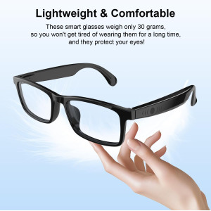 Lunettes Audio Bluetooth IPX5 Anti-Lumière Bleue Homme/Femme