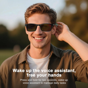Smart Waterproof Bluetooth Glasses for Men & Women with Polarized Lenses