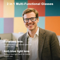 Lunettes Audio Bluetooth IPX5 Anti-Lumière Bleue Homme/Femme