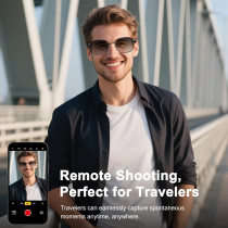 Smart Bluetooth Glasses for Men & Women – Touch, Anti-Blue Light, Photochromic