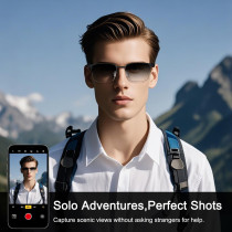 Lunettes Bluetooth Intelligentes Argentées avec Audio & Appels