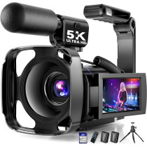 Caméra 5K UHD 64MP Vlogging avec Écran Tactile 270° & WiFi