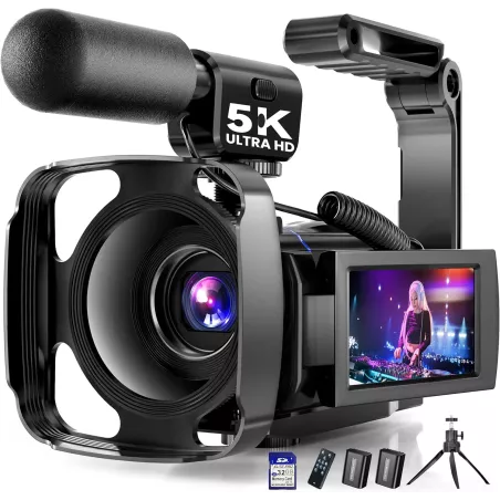 Caméra 5K UHD 64MP Vlogging avec Écran Tactile 270° & WiFi