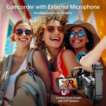 Caméra 8K UHD 88MP WiFi Vlogging 18X Zoom Vision Nuit