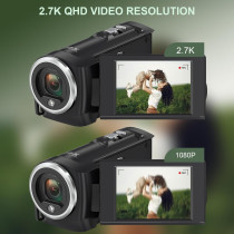 2.7K QHD 50MP Vlogging Camera with 16X Zoom, 270° Screen & 32GB Card
