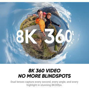Insta360 X4 Air Bundle: Lightweight 8K 360 Camera with Stabilization