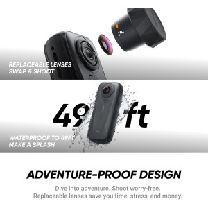 Insta360 X4 Air Bundle: Lightweight 8K 360 Camera with Stabilization
