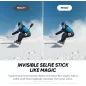 Insta360 X4 Air Starter Bundle - Caméra 360 8K légère 165g, Stick Invisible, Objectifs Remplaçables, Stabilisation FlowState