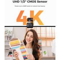 OBSBOT Tiny 2 Lite 4K AI Webcam with PTZ, Gesture Control & HDR