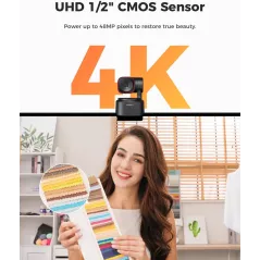 OBSBOT Tiny 2 Lite 4K Webcam AI Tracking HDR 60 FPS PC