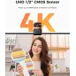 OBSBOT Tiny 2 Lite Webcam 4K AI Tracking PTZ, Contrôle Gestuel, HDR, 60 FPS, Microphones intégrés