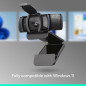 Webcam Logitech C920e HD 1080p avec micro, certifiée Zoom, compatible Microsoft Teams, conforme TAA Webcam Logitech C920e HD 1080p avec micro, certifiée Zoom, compatible Microsoft Teams, conforme TAA
