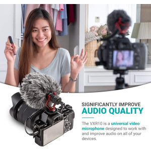 Movo VXR10 Universal Shotgun Mic for DSLR, iPhone & Android Cameras