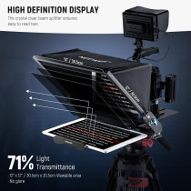 NEEWER Teleprompter X17 II 17 HD with RT113 Remote & Upgraded Mount
