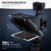 NEEWER Teleprompter X17 II 17 HD with RT113 Remote & Upgraded Mount