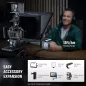 NEEWER Teleprompter X17 II 17 HD avec Télécommande RT113, Cadre Métal, Montage Amélioré, Compatible iPad/iPhone