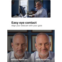 PlexiCam Pro V2 | Versatile Webcam Mount for Any Screen & Tripod Use