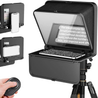 LENSGO TC7S Mini Portable Teleprompter for Phone with Remote & App
