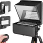LENSGO TC7S Téléprompteur Portable pour Smartphone avec Télécommande, Compatible iPhone & Android