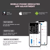 LENSGO TC7S Téléprompteur Portable pour Smartphone avec Télécommande, Compatible iPhone & Android
