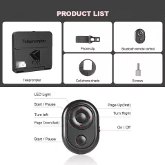 LENSGO TC7S : Téléprompteur Portable Mini pour Smartphone