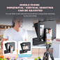 LENSGO TC7S Téléprompteur Portable pour Smartphone avec Télécommande, Compatible iPhone & Android