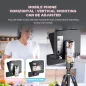 LENSGO TC7S Téléprompteur Portable pour Smartphone avec Télécommande, Compatible iPhone & Android