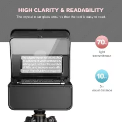 LENSGO TC7S : Téléprompteur Portable Mini pour Smartphone