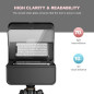 LENSGO TC7S Téléprompteur Portable pour Smartphone avec Télécommande, Compatible iPhone & Android