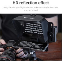 AMBITFUL Téléprompteur 7,5 pour Smartphone & DSLR