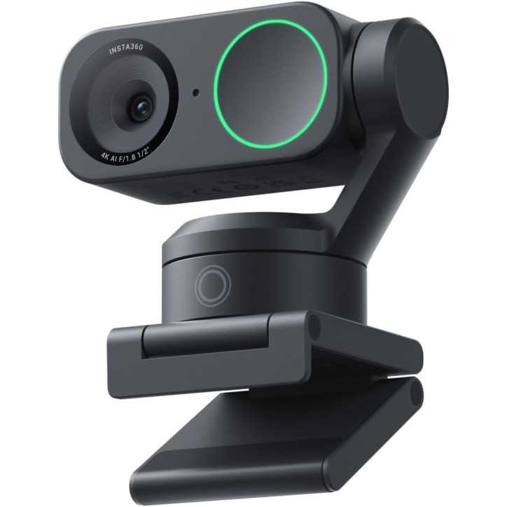 Insta360 Link 2 Webcam PTZ 4K 1/2 Sensor HDR AI Tracking Micro Annulation Bruit Contrôle Gestes