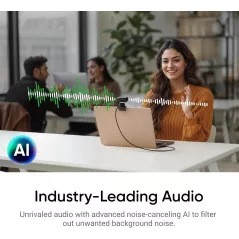 Insta360 Link 2 Webcam 4K PTZ AI pour PC/Mac – Streaming & Appels