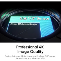 Insta360 Link 2C : Webcam 4K HDR, Auto Framing & Micro AI