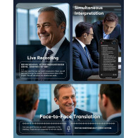 Écouteurs Traduction IA 144 Langues, 60H Autonomie Bluetooth