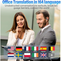 AI Translation Earbuds: Real-Time 164-Language Translator with Bluetooth 5.4