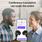 Écouteurs Traducteurs AI NE20 Bluetooth 6.0 avec Écran Tactile LCD, Traduction Temps Réel 148 Langues