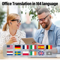 AI Translation Earbuds 164 Languages, Real-Time No Subscription, 42H Battery